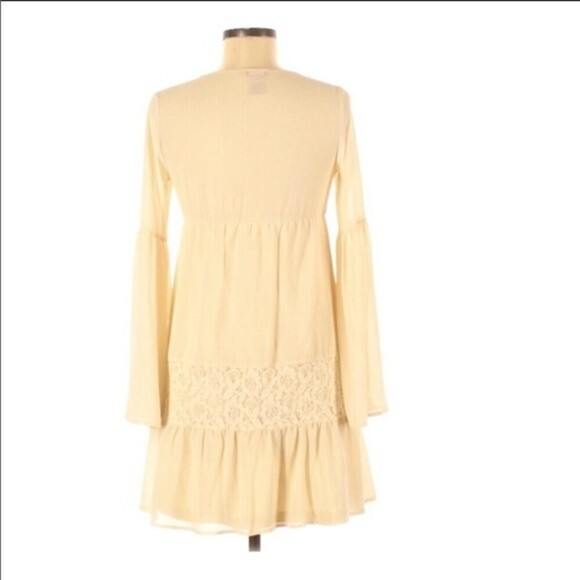 Flying Tomato Ruffle Long Sleeve Dress Size Small - Picture 3 of 7